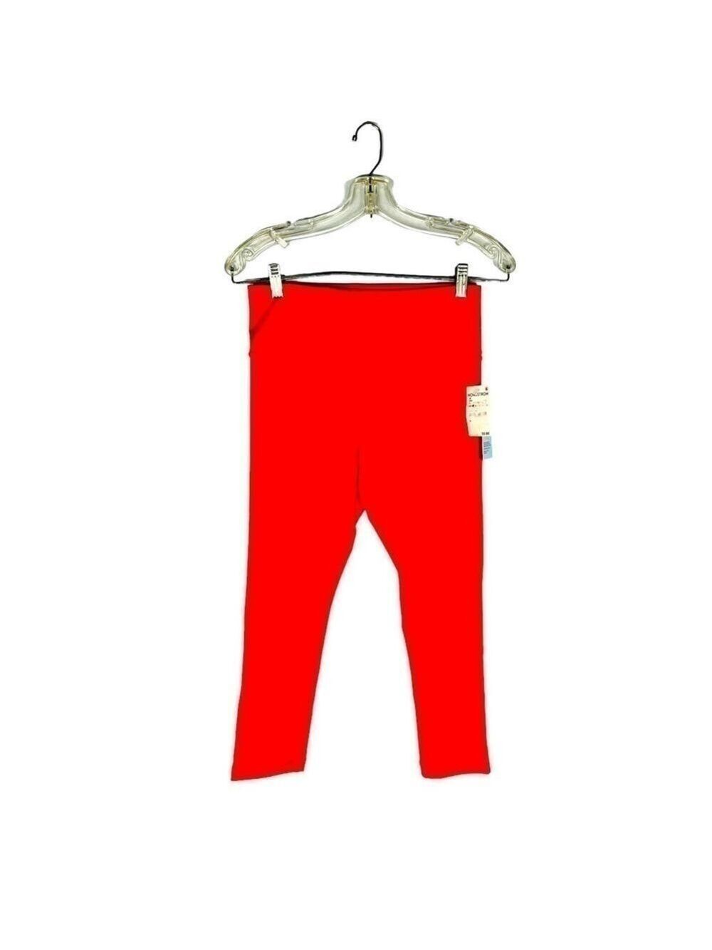 𝅺zella Red Firelight High Support Yoga and Studio Crop Leggings Size M